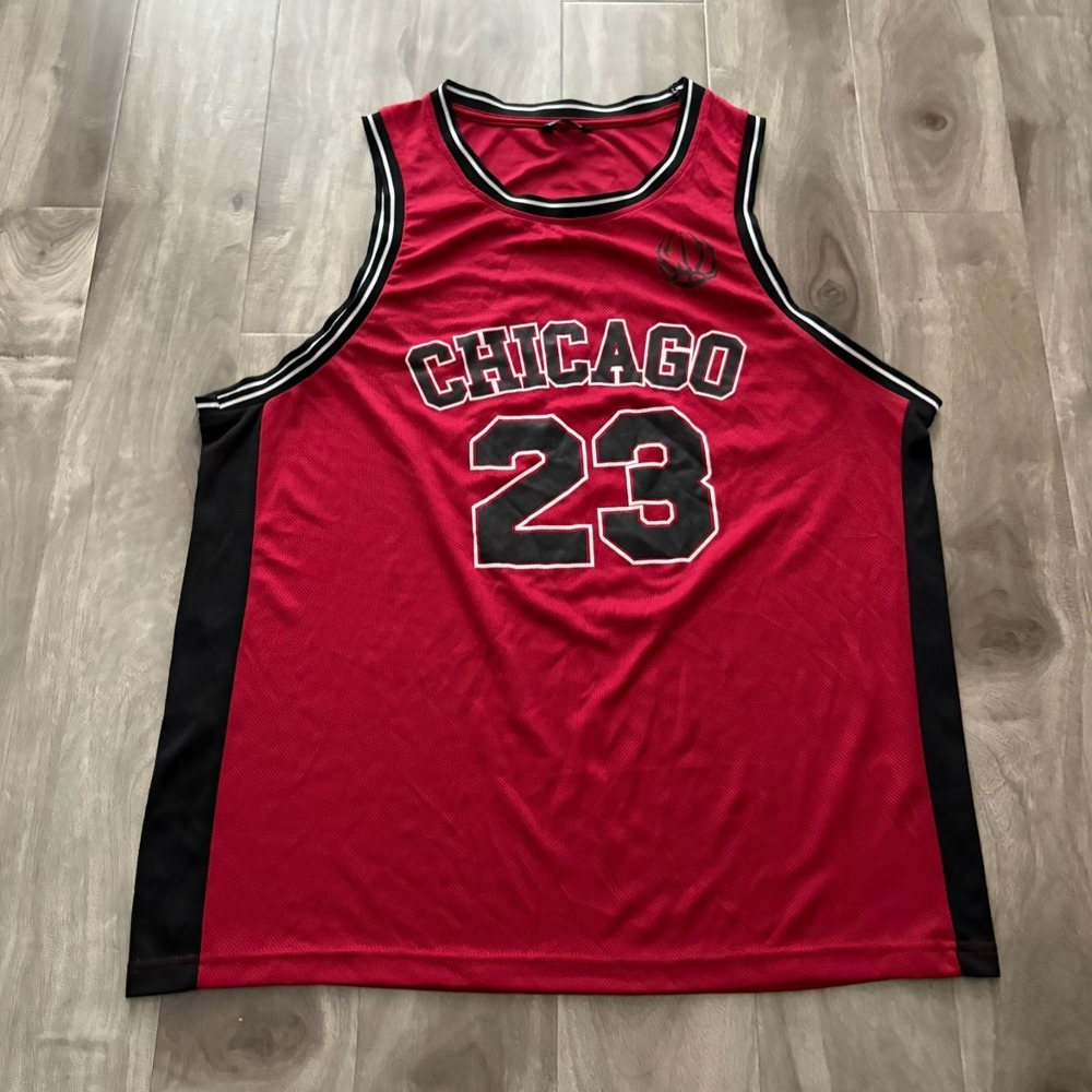 PEP&CO Chicago 23 Basketball Jersey Mens XL Red‎ Black Michael Jordan Bulls
